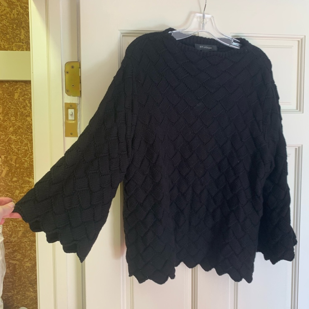 St. Johns textures oversized sweater